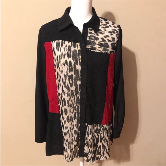 Chico’s Button Down Long Sleeve Blouse - Picture 1 of 5